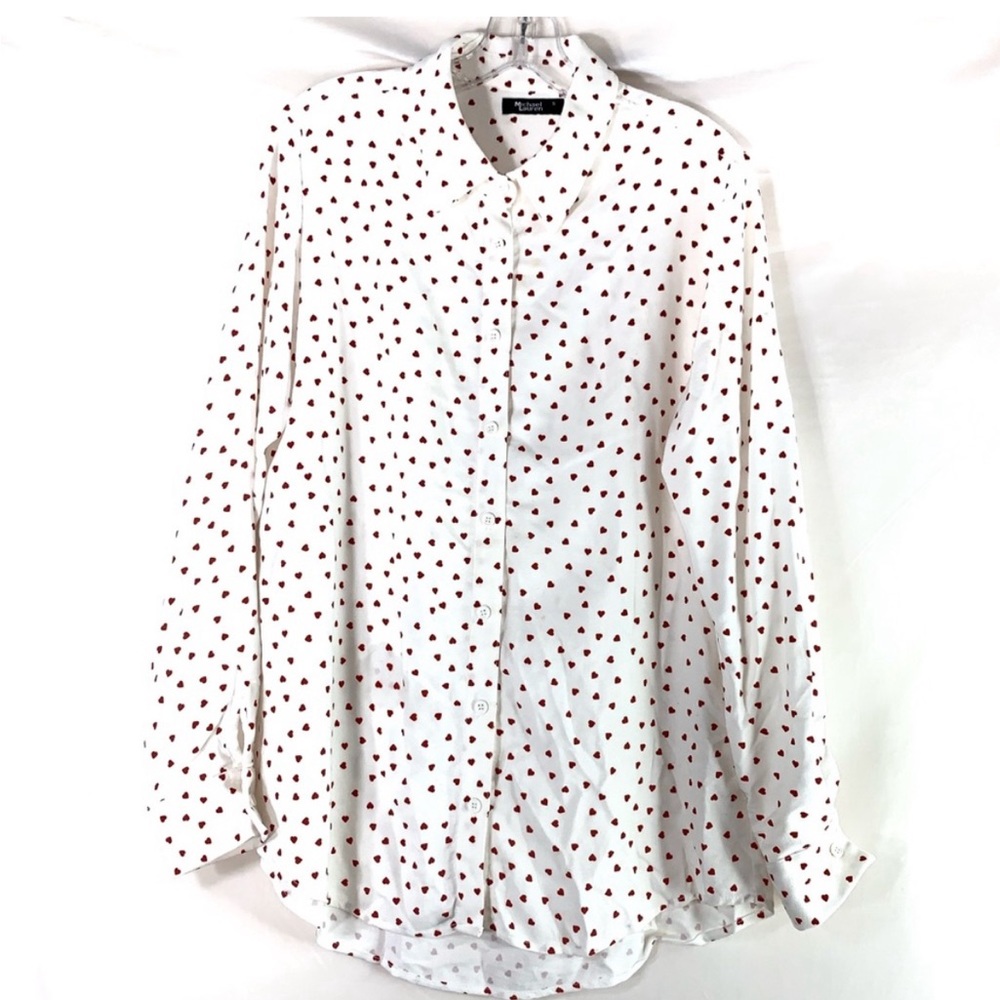 Michael Lauren Hamilton long Sleeve Button Up Shirt Size Large